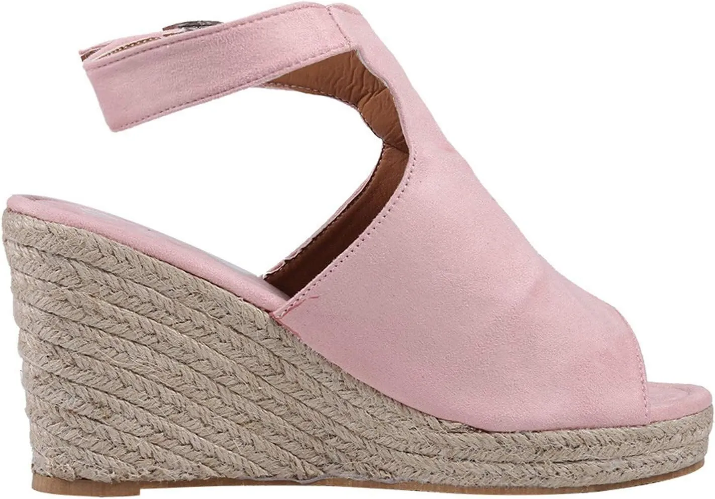 Wedge Sandals Casual Elastic Ankle Strap Platform Sandals Sandals for Women Open Toe Wedge Sandals for Women