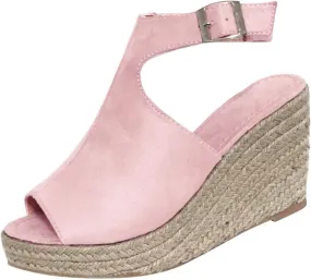 Wedge Sandals Casual Elastic Ankle Strap Platform Sandals Sandals for Women Open Toe Wedge Sandals for Women