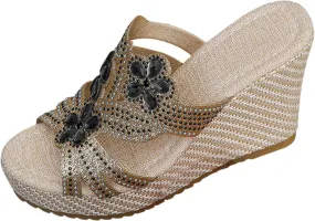 Wedge Sandals Womens Comfort Lightweight Platform Sandals Womens Sandals Women's Ankle Strap Low Wedge Sandals