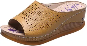 Wedges for Women Comfy Sandals for Women Womens Comfort Lightweight Platform Sandals Womens Orthopedic Summer Platform Comfortable Low Wedges Sandal Ladies Comfortable Walking