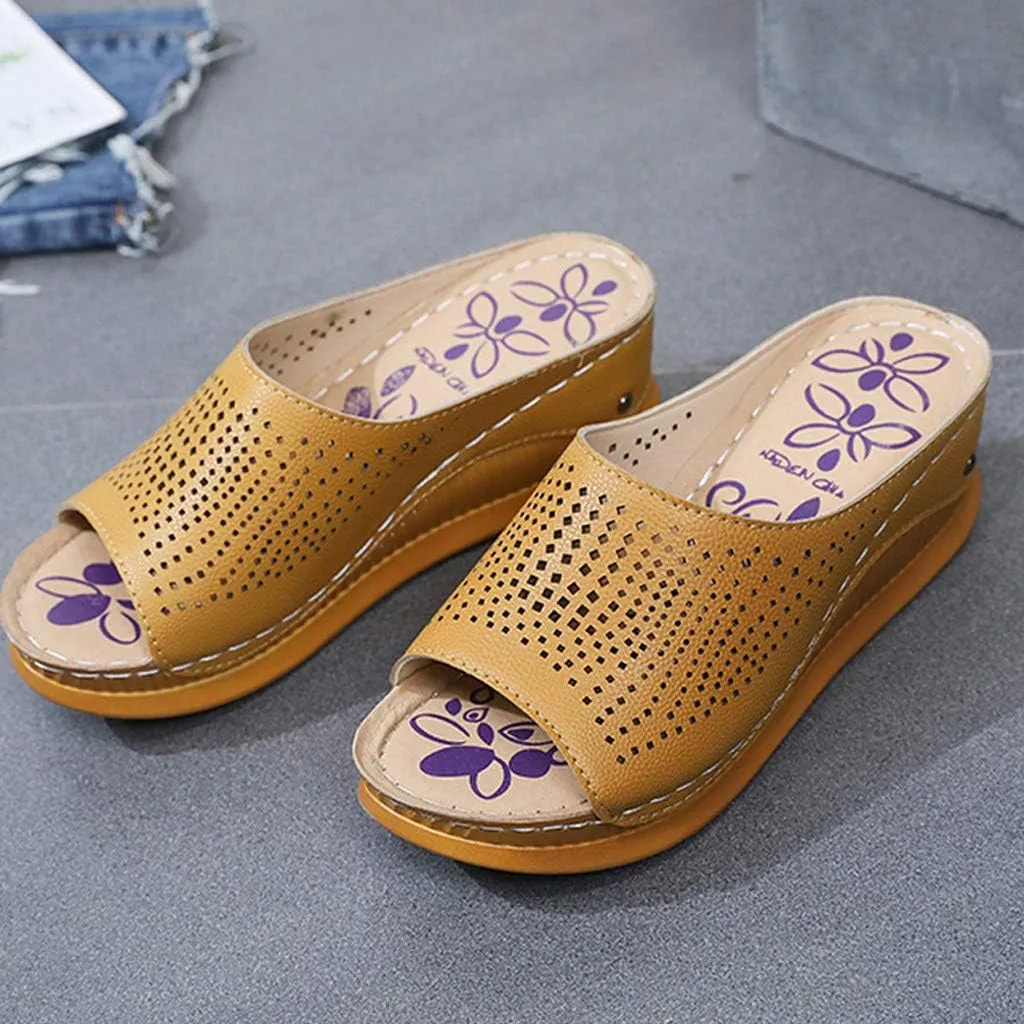 Wedges for Women Comfy Sandals for Women Womens Comfort Lightweight Platform Sandals Womens Orthopedic Summer Platform Comfortable Low Wedges Sandal Ladies Comfortable Walking