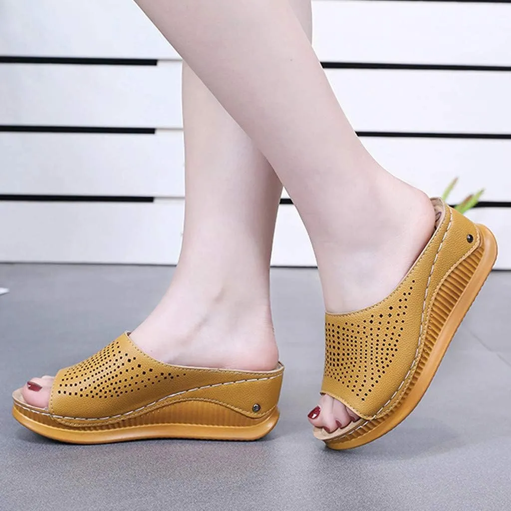 Wedges for Women Comfy Sandals for Women Womens Comfort Lightweight Platform Sandals Womens Orthopedic Summer Platform Comfortable Low Wedges Sandal Ladies Comfortable Walking