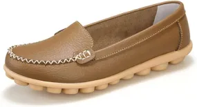 WERWAES Casual Womens Loafers Classic Lightweight Comfort Slip on Loafers Flats Driving Outdoor Walking Moccasins Boat Shoes Loafers for Womens
