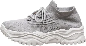 Wide Toe Box Sneakers Women Fashion Platform Chunky Sneakers Loafers Comfortable Breathable Wedge Walking Sport Casual Shoes Mesh Slip On Walking Shoes