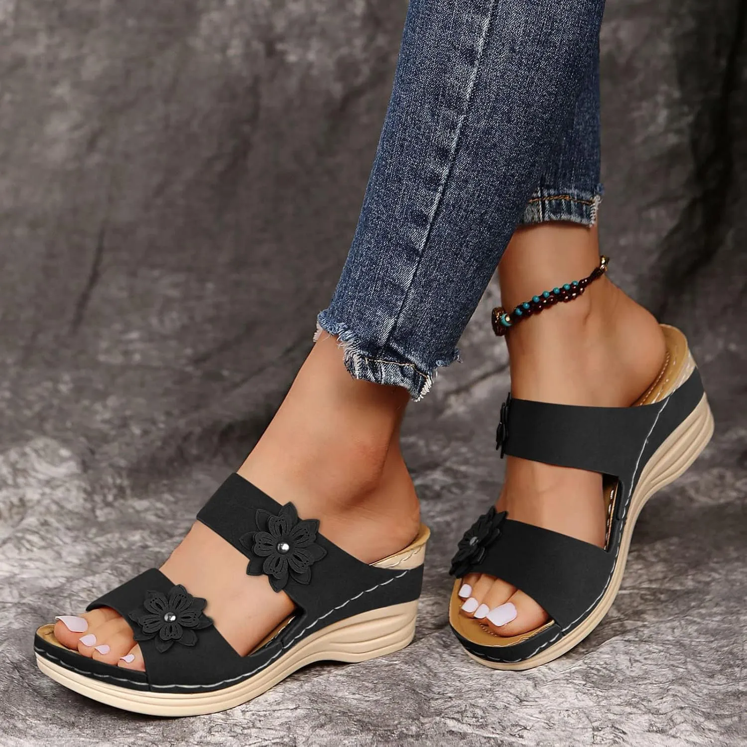Wide Width Flip Flops Womens Orthopedic Sandals with Arch Support Shoes Size 7.5 Sneaker Sandals for Women Size 13 Womens Heels Support Shoes for Women Womens Sandal Heels