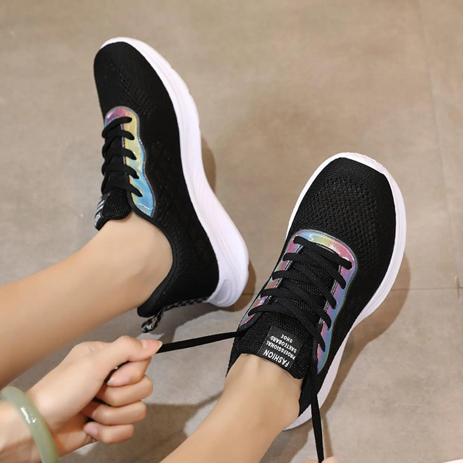 Women Tennis Shoes Womens Casual Sneakers Lightweight Breathable Non Slip Lace Up Comfortable Shoes for Women