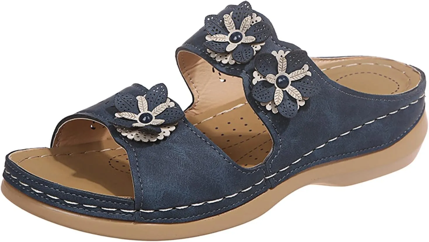 Women Wedge Sandals Womens Low Wedges Platform Sandals Barefoot Sandals Women's Ankle Strap Low Wedge Sandals