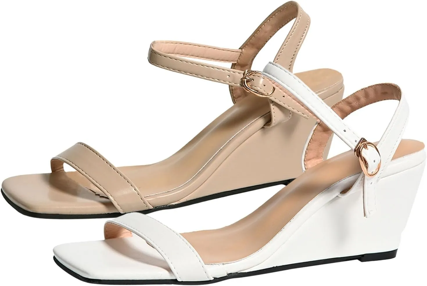 Women's Breathable Sandals Summer Low Wedges Womens Comfortable Open Toe Sandal Elegant Summer Cool Shoes