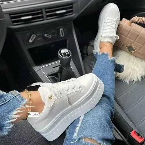 Womens Casual Platform Sneakers