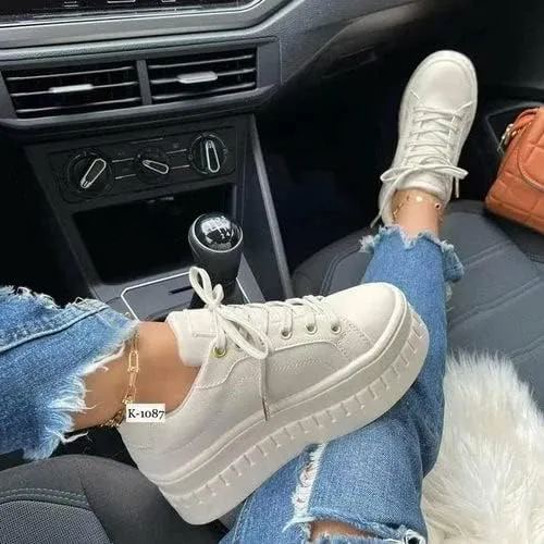 Womens Casual Platform Sneakers