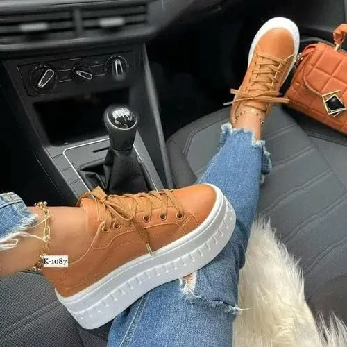 Womens Casual Platform Sneakers