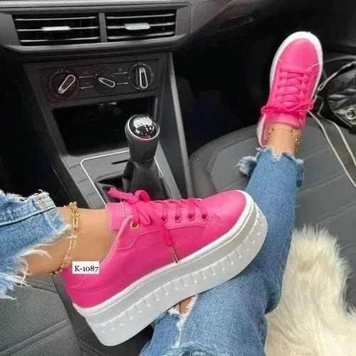 Womens Casual Platform Sneakers