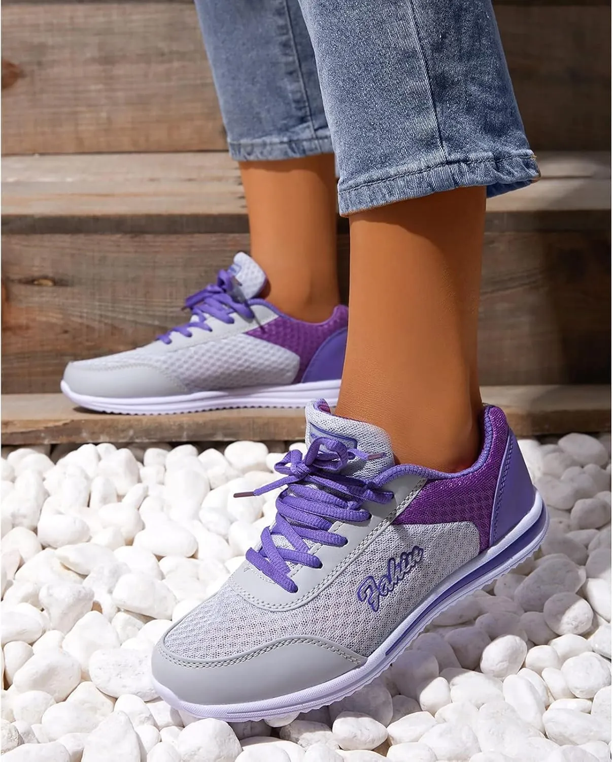 Women's Comfortable Walking Running Tennis Shoes Lace Up Mens Dress Shoes Breathable Women's Shoes Casual Chunky Sneakers Platform Tennis Shoe Trainers Shoe