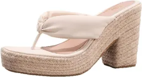 Womens Espadrille Wedges Heel Flip Flops Slippers