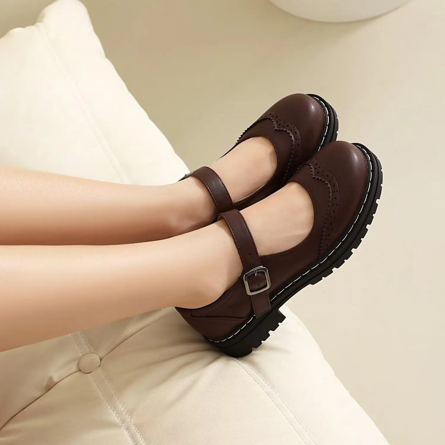 Womens Mary Jane Shoes Gothic Oxford Shoes