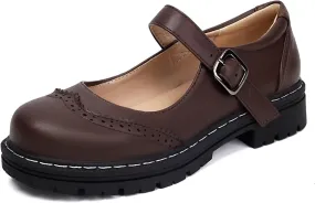 Womens Mary Jane Shoes Gothic Oxford Shoes
