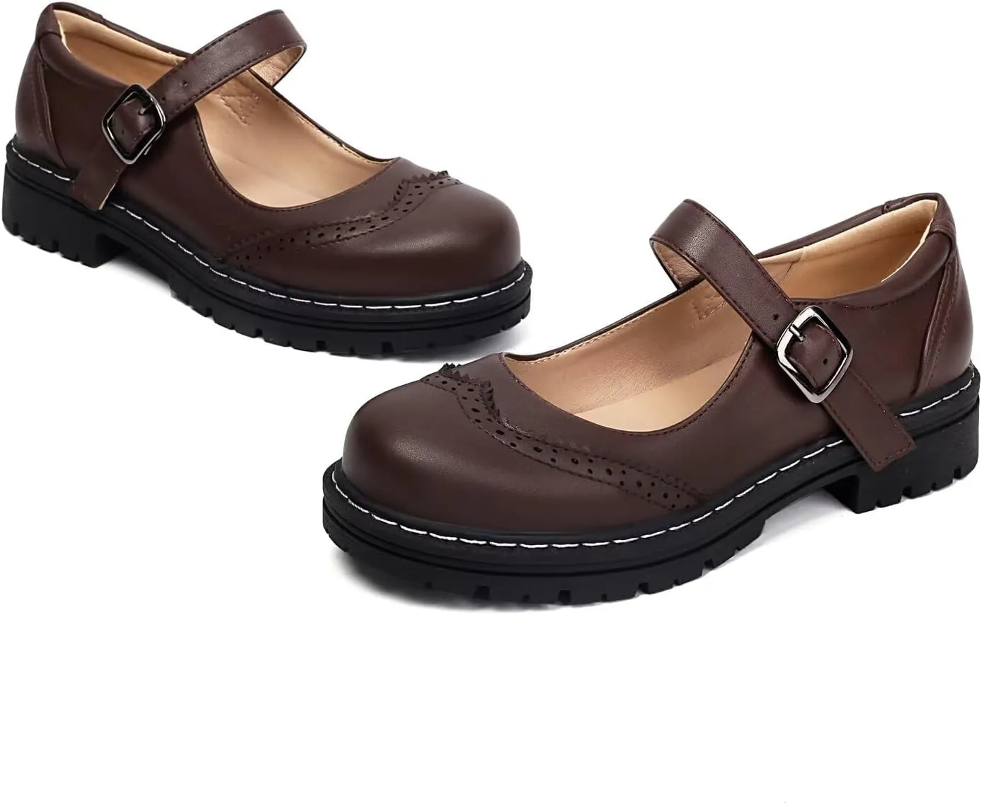 Womens Mary Jane Shoes Gothic Oxford Shoes