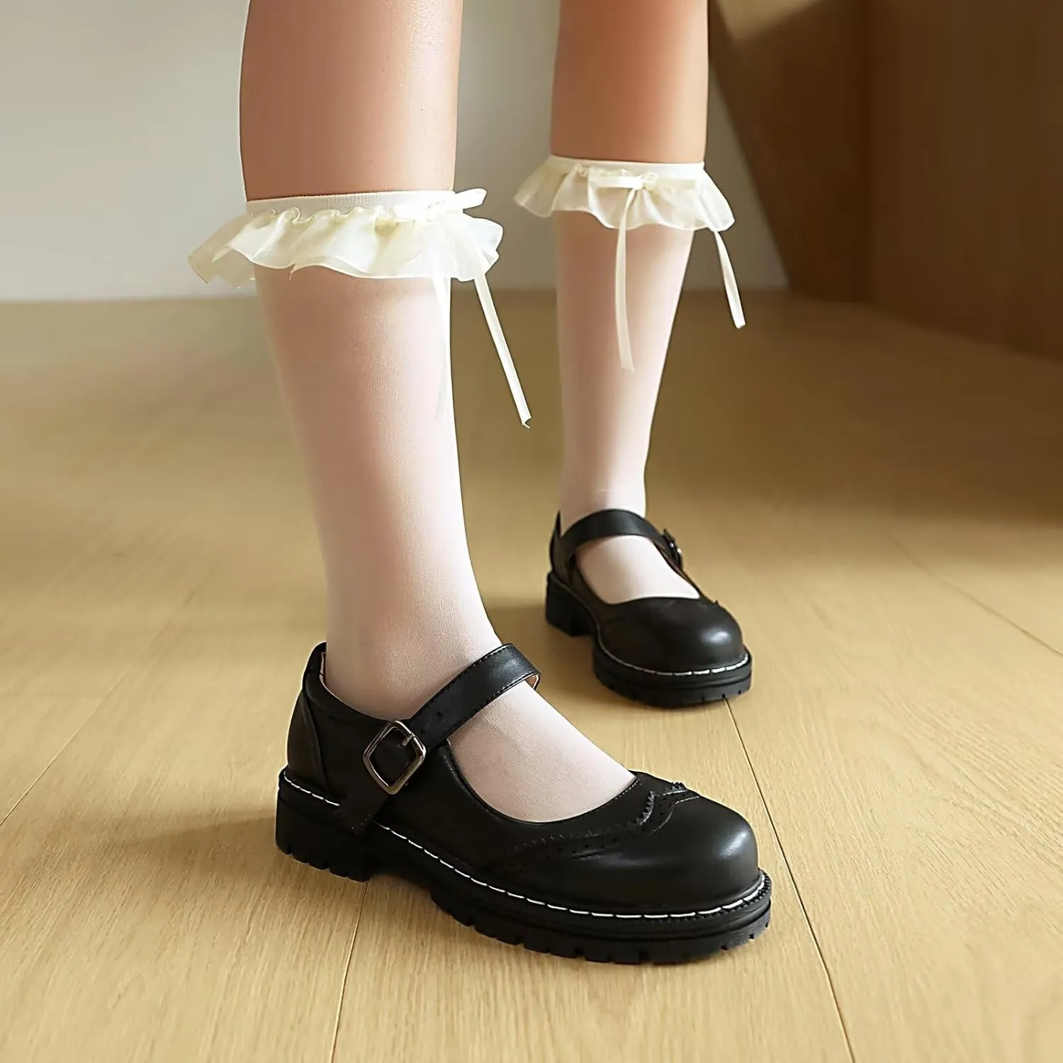 Womens Mary Jane Shoes Gothic Oxford Shoes