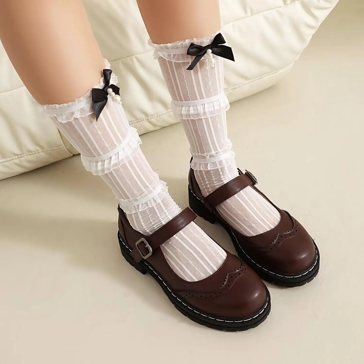 Womens Mary Jane Shoes Gothic Oxford Shoes