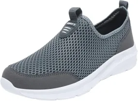 Womens Non Slip Work Shoes Slip On Water Resistant Womens Running Shoes Comfort White Casual Shoes Dress Sneakers White Tennis Shoe Cross Trainer Shoe