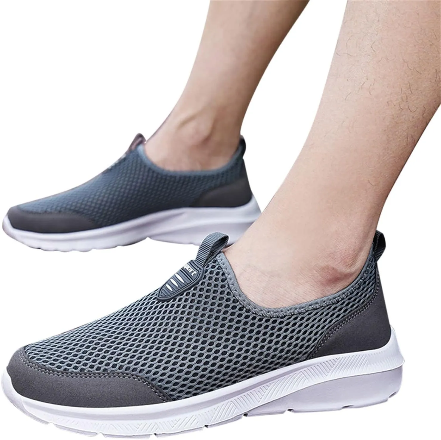 Womens Non Slip Work Shoes Slip On Water Resistant Womens Running Shoes Comfort White Casual Shoes Dress Sneakers White Tennis Shoe Cross Trainer Shoe
