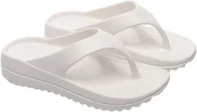 Womens Platform Flip Flops Trendy Dressy Summer Sandals Comfortable Flatform Walking Outdoor Rubber Soles Slippers