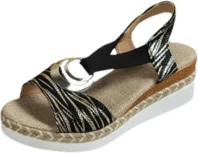 Womens Platform Sandals Women's Open Toe Ankle Strap Summer Platform Comfortable Low Wedges Womens Sandal