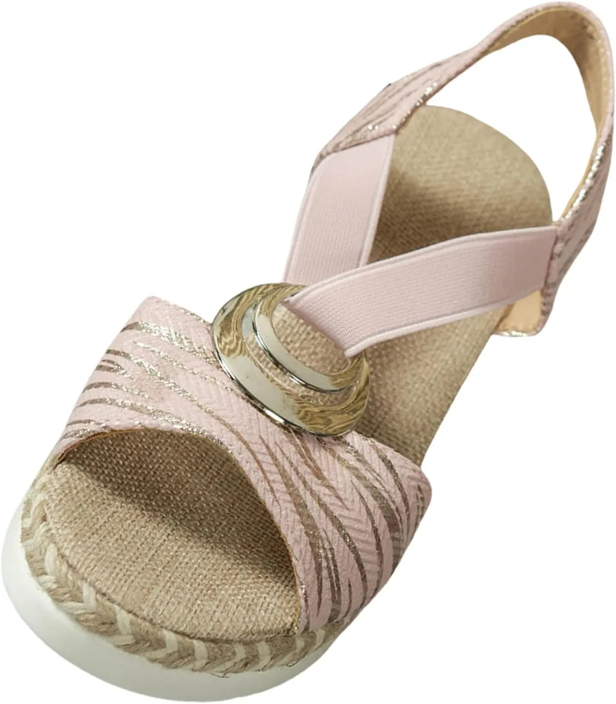 Womens Platform Sandals Women's Open Toe Ankle Strap Summer Platform Comfortable Low Wedges Womens Sandal