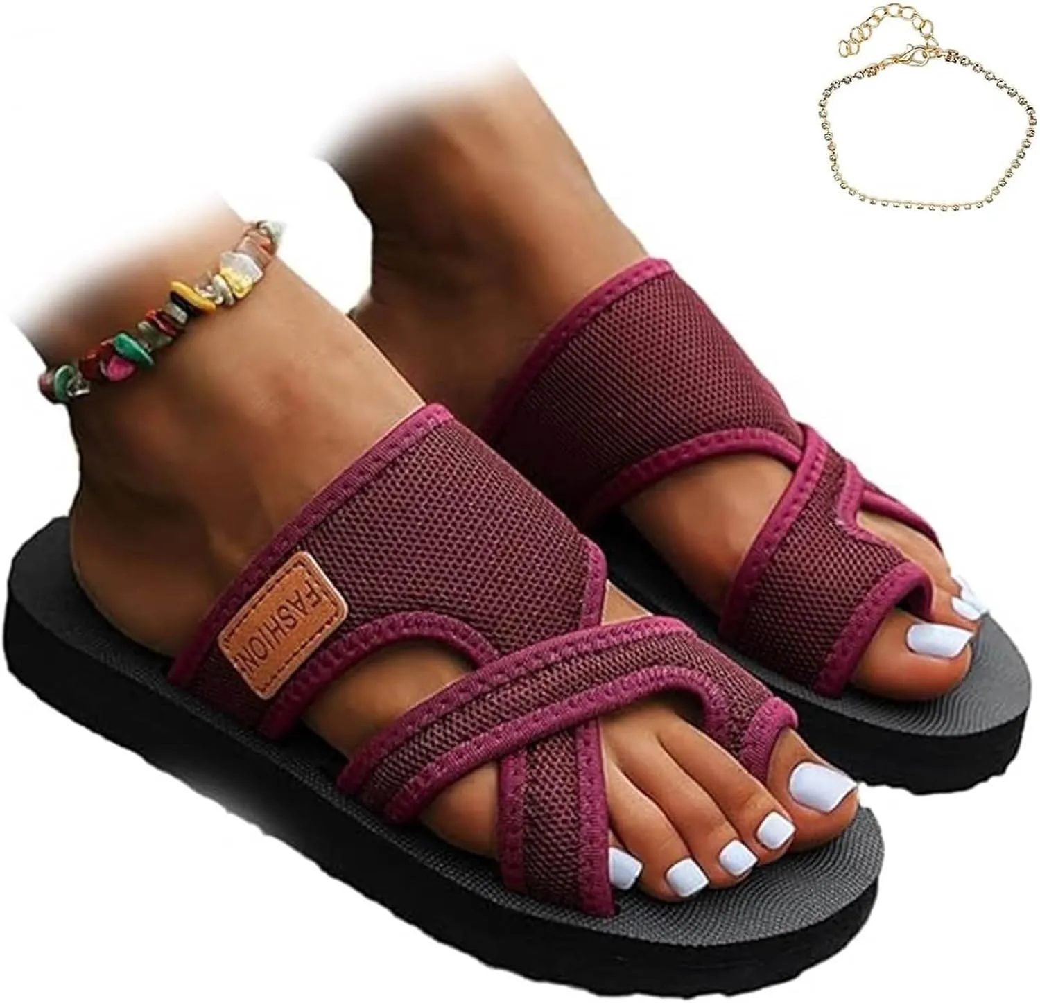 Women's Platform Wedge Sandals Casual Walking Wedges Summer Platform Comfortable Low Wedges Womens Sandal
