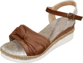 Women's Platform Wedge Sandals Women's Classic Wedge Heels Sandals Elastic Ankle Strap Wedges Sandals