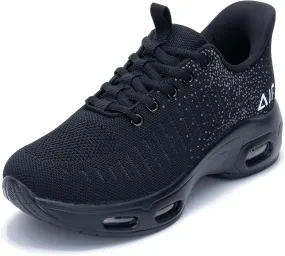 Womens Running Shoes Air Tennis Sneakers Slip On Athletic Shoes for Walking Gym Fitness