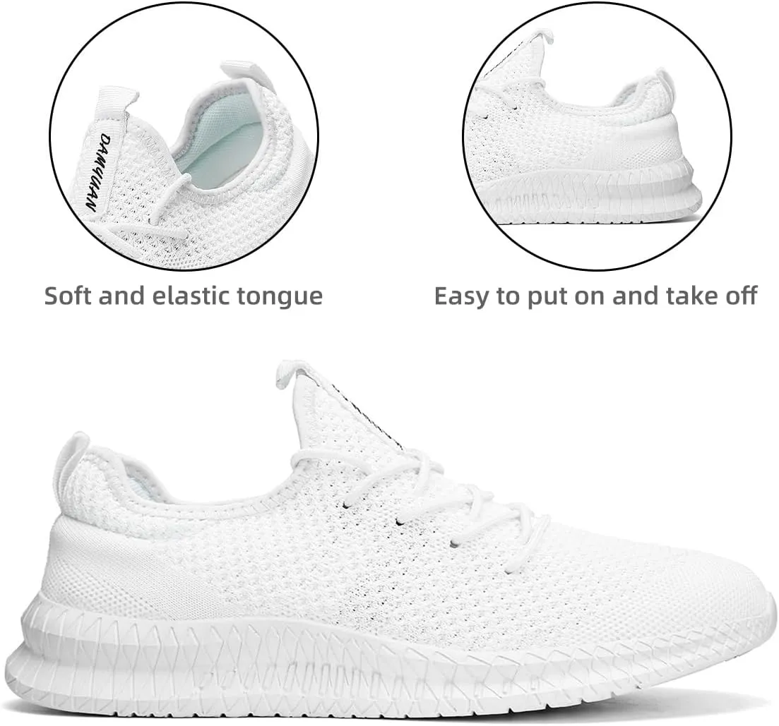 Womens Running Walking Shoes Tennis Slip On Fashion Sneakers Women Sport Workout Gym Shoes Womens Athletic Nurse Non Slip Lightweight