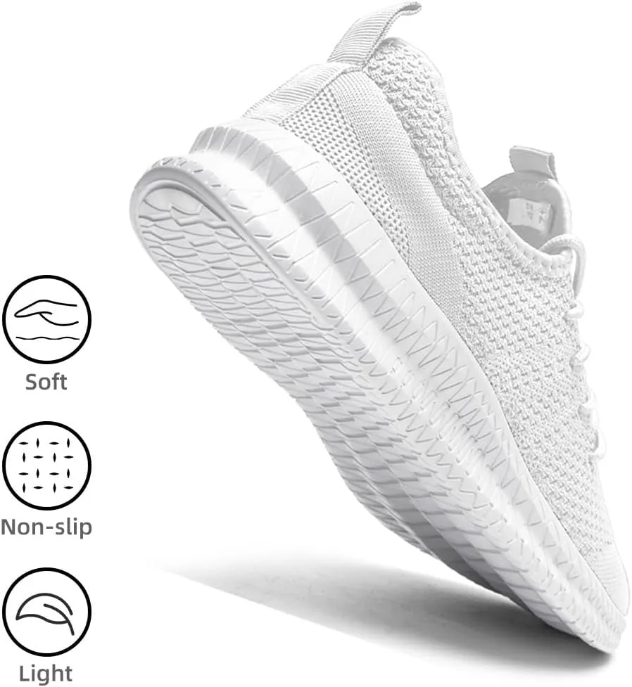Womens Running Walking Shoes Tennis Slip On Fashion Sneakers Women Sport Workout Gym Shoes Womens Athletic Nurse Non Slip Lightweight