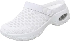 Women's Sandals 2025 Lightweight Sandals with Air Cushion Summer Air Cushion Platform Outdoor Dressy Slippers Walking Shoes Comfortable Breathable Walking Casual Mules Trendy Sneaker 2025