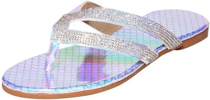 Womens Sandals Size 9 With Arch Support Sliders Beach Crystal Women's Flops Sandals Womens Leather Flip Flops Size 6