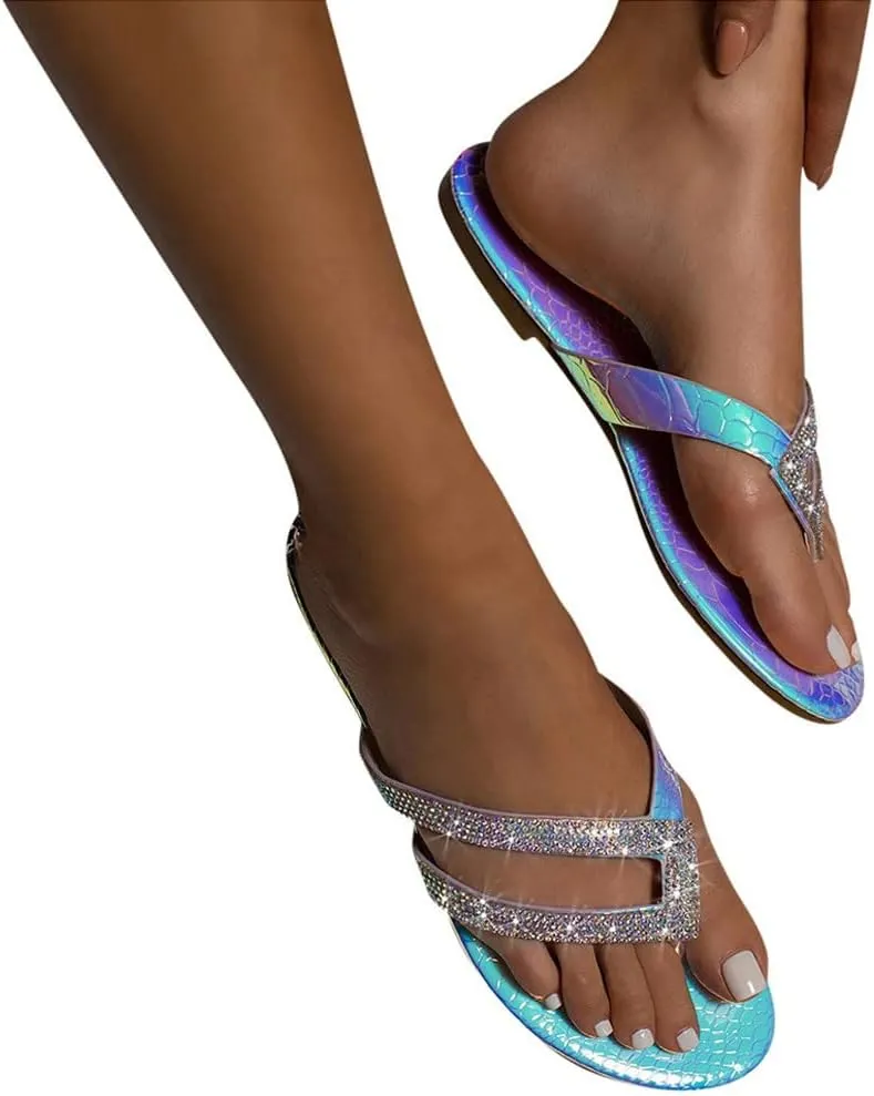 Womens Sandals Size 9 With Arch Support Sliders Beach Crystal Women's Flops Sandals Womens Leather Flip Flops Size 6