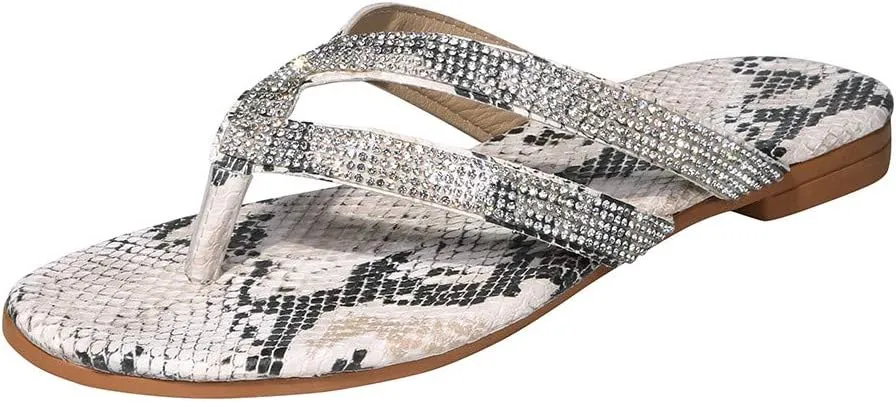 Womens Sandals Size 9 With Arch Support Sliders Beach Crystal Women's Flops Sandals Womens Leather Flip Flops Size 6