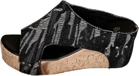 Womens Sandals Womens Platform Wedge Sandals Open Toe Slip On Slides Cork Heeled Cutout Comfortable Summer Shoes