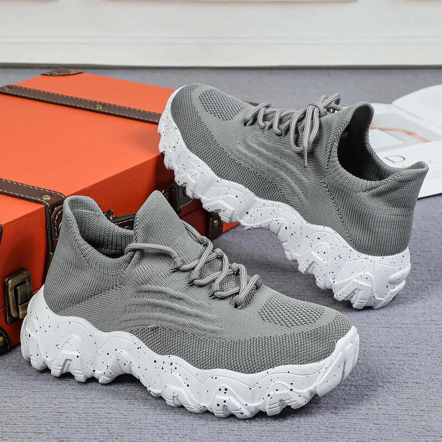 Women's Slip On Walking Shoes Sneakers Women Walking Tennis Shoes Lightweight Casual Sneakers for Gym Travel Work