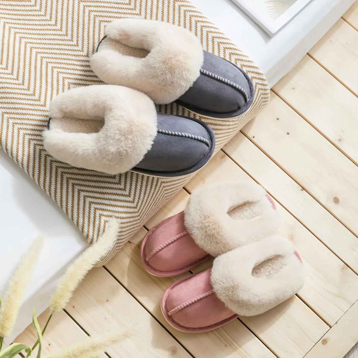 Womens Slippers Comfortable Anti-Slip Womens Flip Flops Roman Pluse Size Casual Summer Beach Travel Sandals