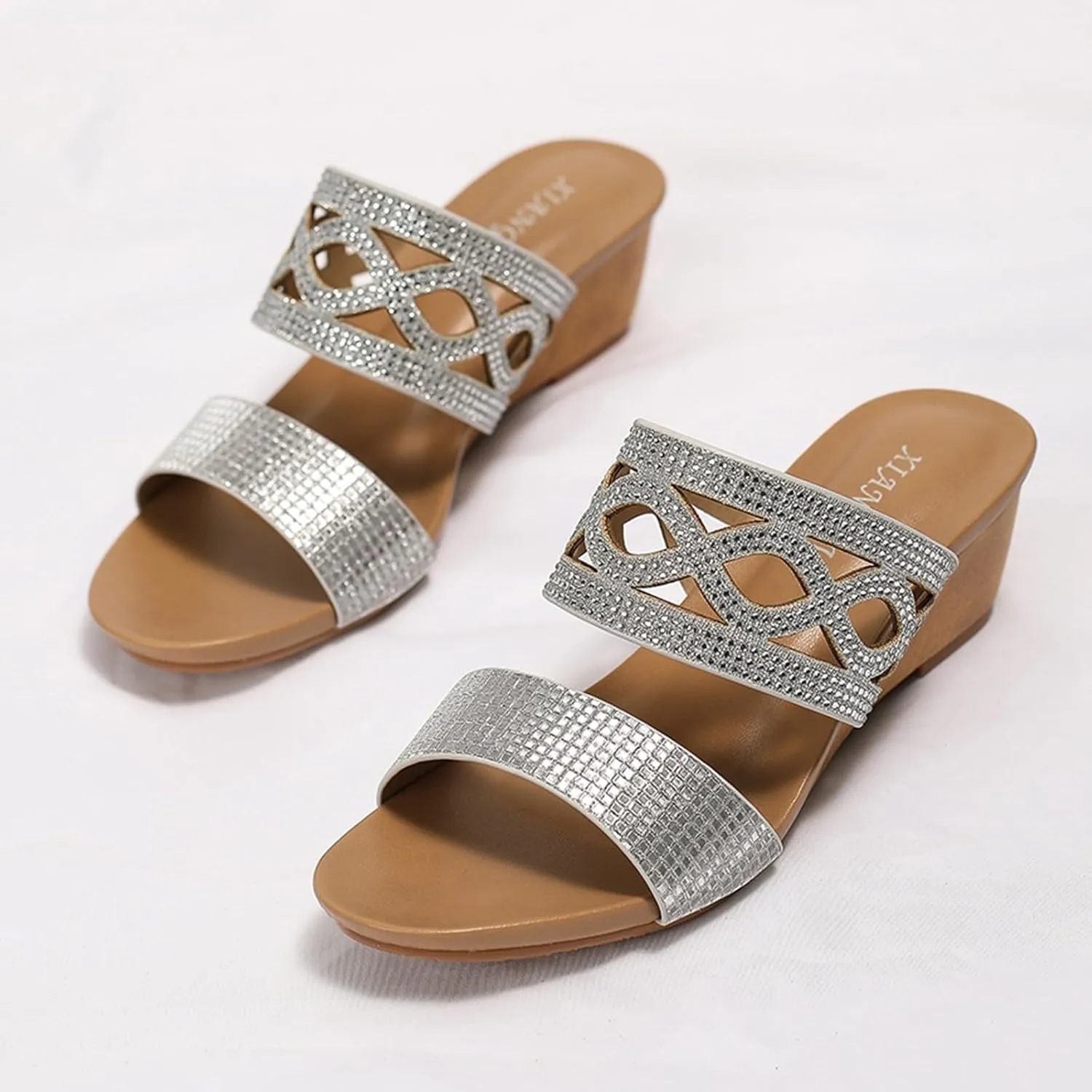 Womens Wedge Sandal Womens Low Wedges Platform Sandals Walking Sandals Women's Ankle Strap Low Wedge Sandals