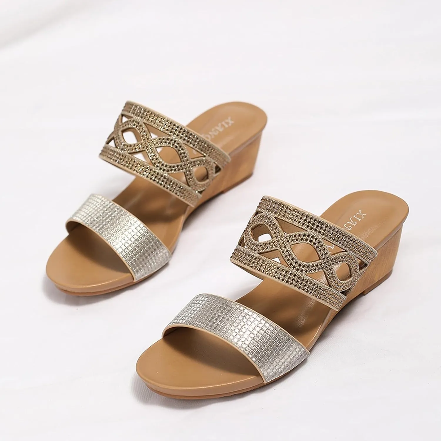 Womens Wedge Sandal Womens Low Wedges Platform Sandals Walking Sandals Women's Ankle Strap Low Wedge Sandals