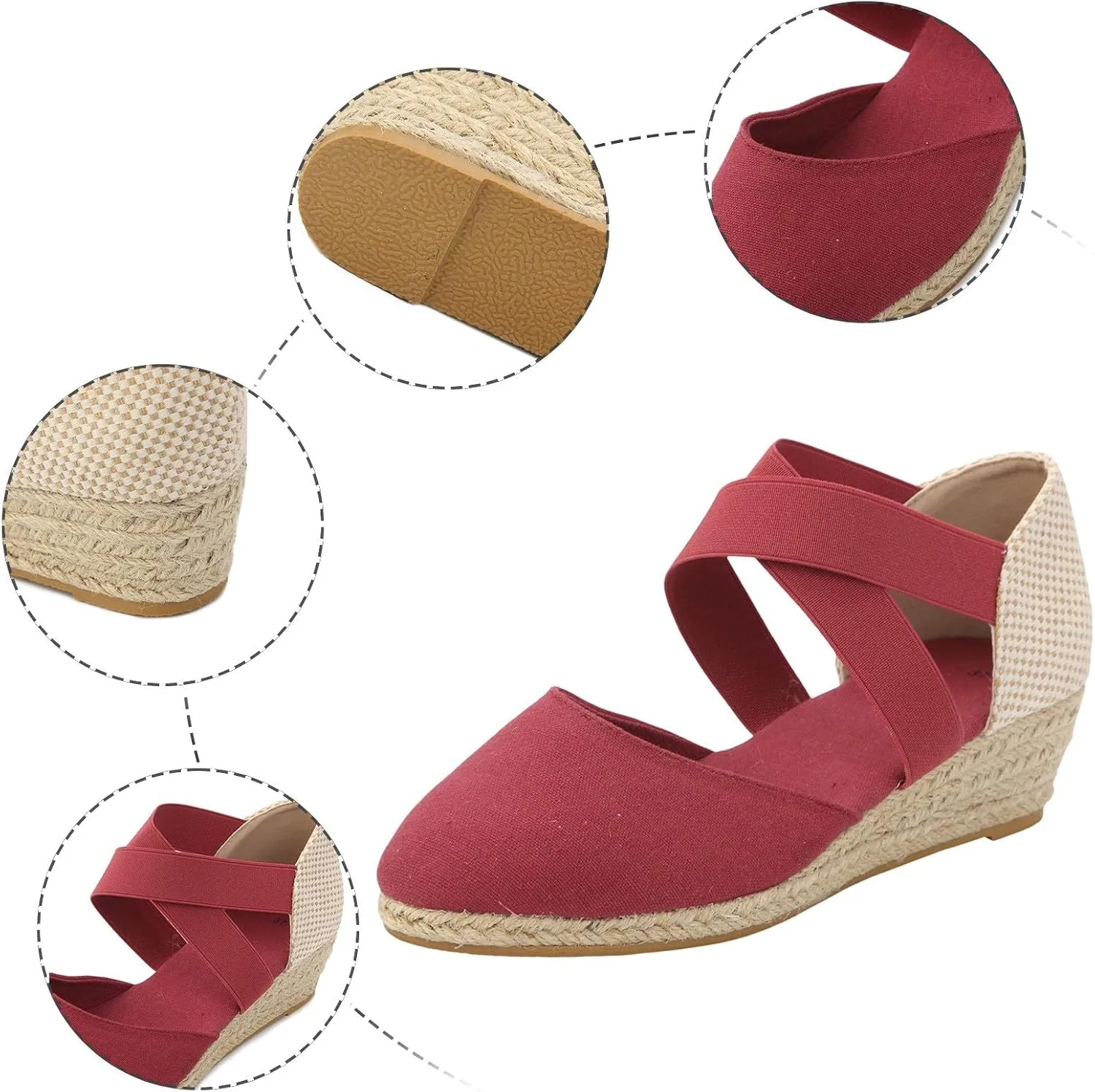 Womens Wedge Sandals Flower Low Heel Dressy Sandals Summer Platform Comfortable Low Wedges Womens Sandal