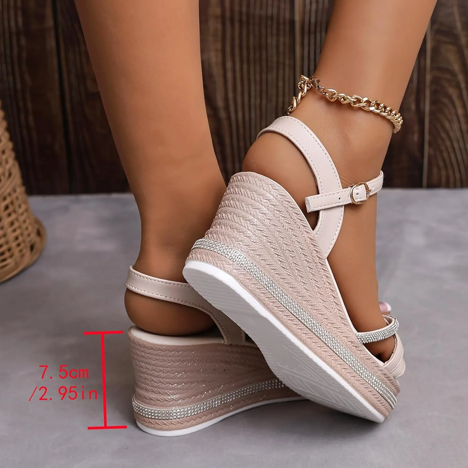 Womens Wedge Sandals Open Toe Flatform Wedge Casual Sandal Dress Sandals Women's Classic Wedge Heels Sandals
