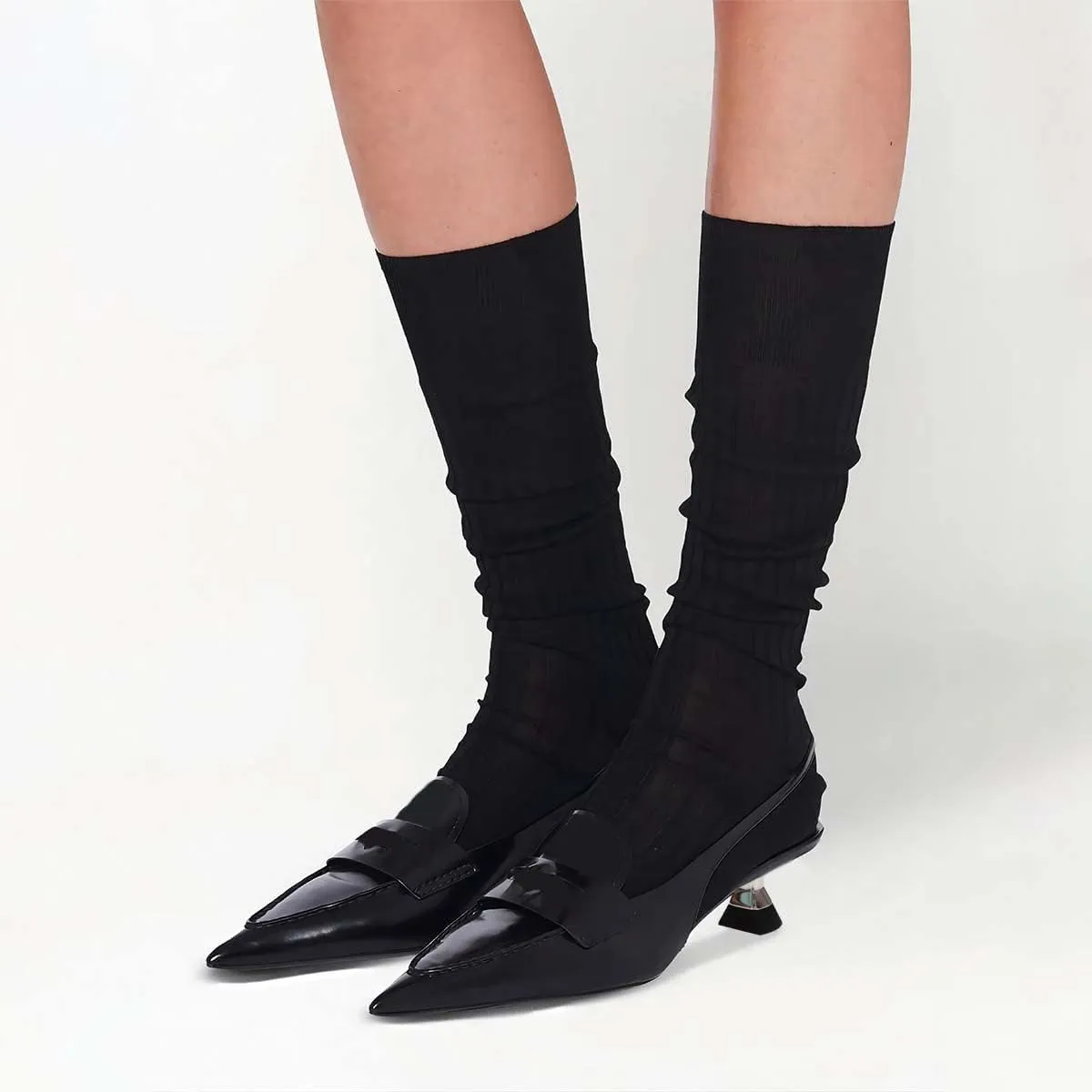 XYD Modern Chic Pointed Toe Sandals Pumps for Women Slingback Low Heels (3CM) Kitten Ladies' Office Event Party Shoes